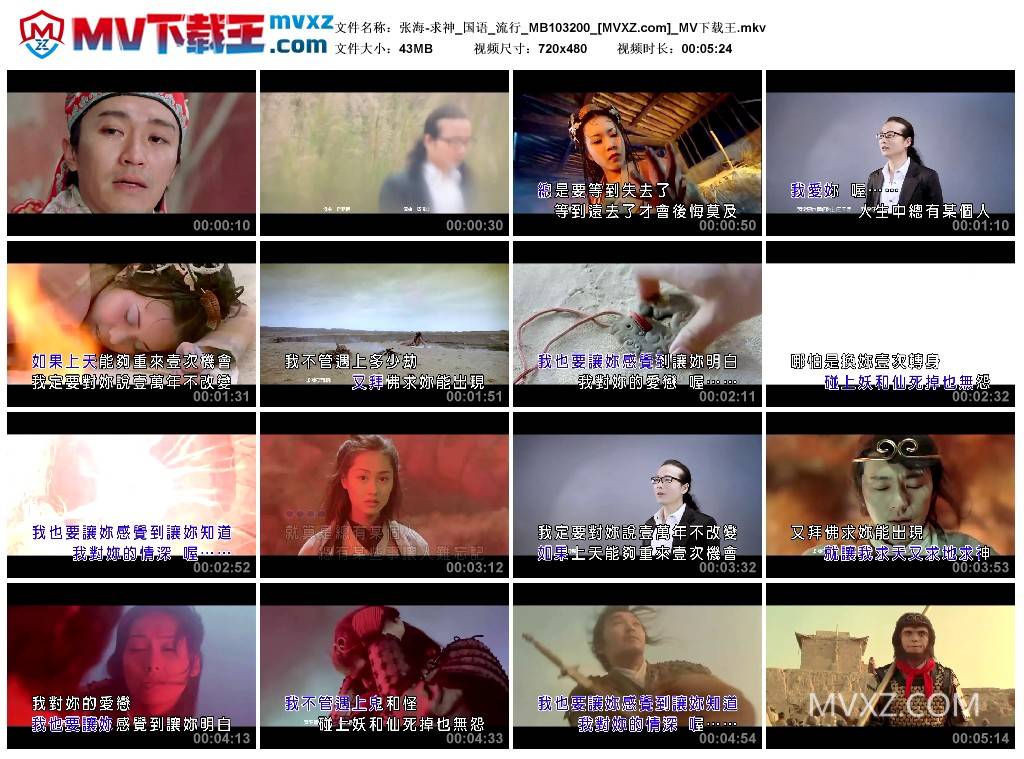 张海-求神_国语_流行_MB103200